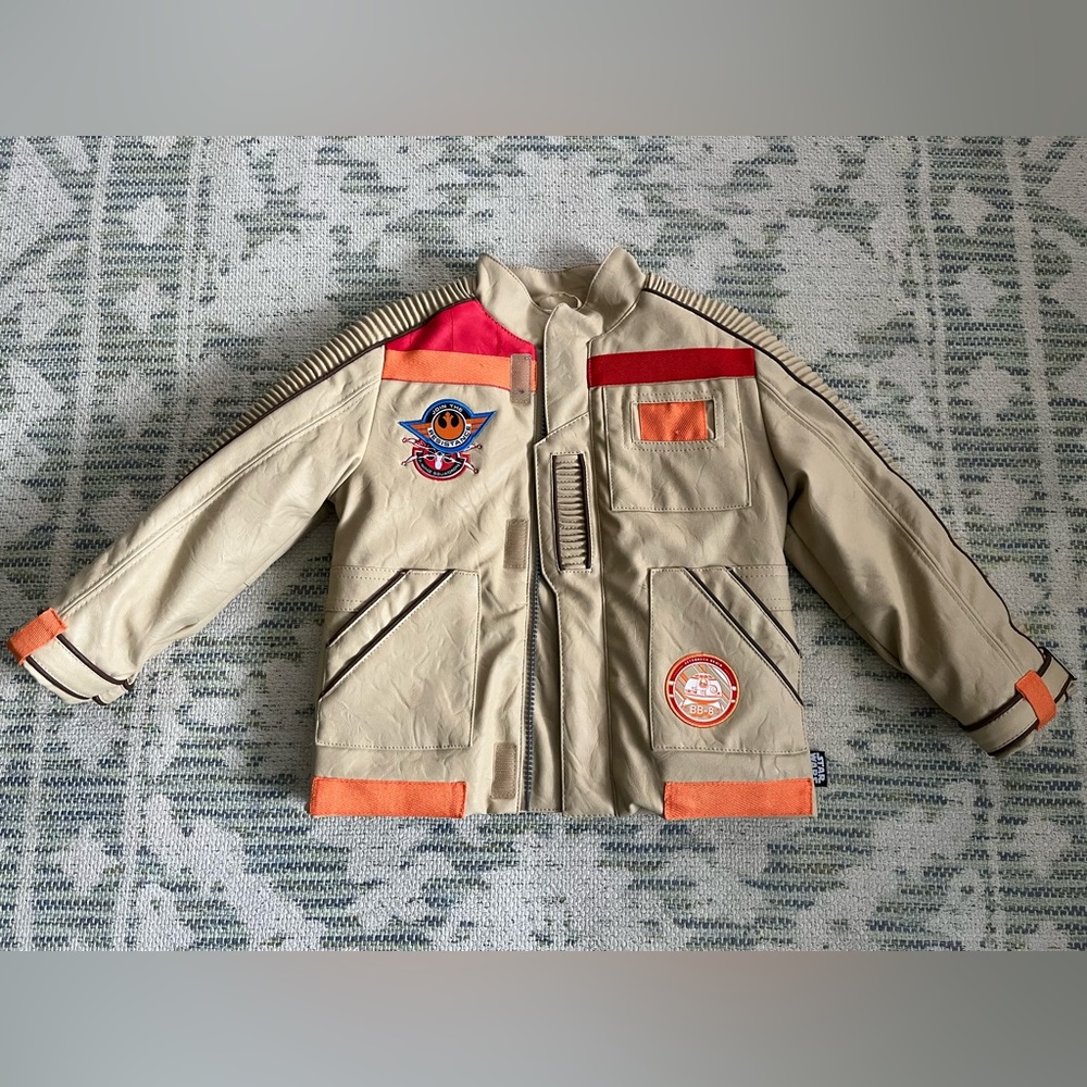 Disney Star Wars Finn Flight Jacket Youth Boys 3 Resistance Force Awakens Kid